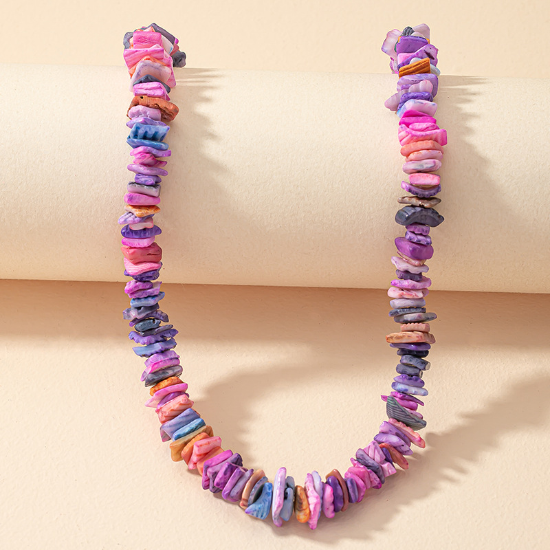 Sweet Geometric Shell Necklace 1 Piece