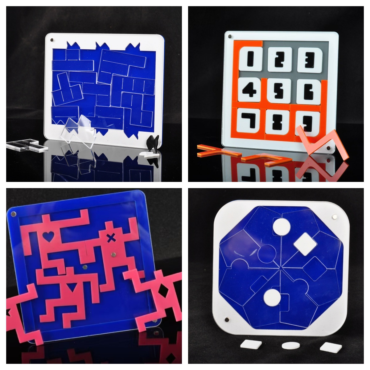 GM同款四件套puzzle平面拼图高难度益智烧脑解谜玩具十级地狱级难