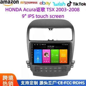 03-08 Honda Spirior və Acura TSX üçün 9 düym Android naviqasiya GPS radio.
