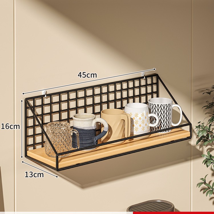 Portavasos montado en la pared taza de agua sin perforación estante para taza de café taza de té en la pared