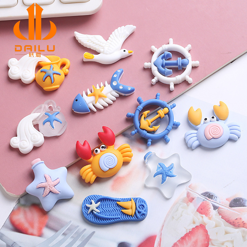Cartoon Ocean Style Mobile Phone Case DIY Material Resin Accessories Slime Slime Filling Diydiy Jewelry Cartoon Ocean Style Mobile Phone Case DIY Material Resin Accessories Slime Slime Filling Diydiy Jewelry