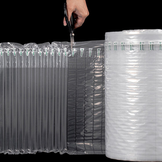 Thickened gas column coiled material gas column bag express packaging cushion packaging inflatable film bubble column filling bag factory direct supply