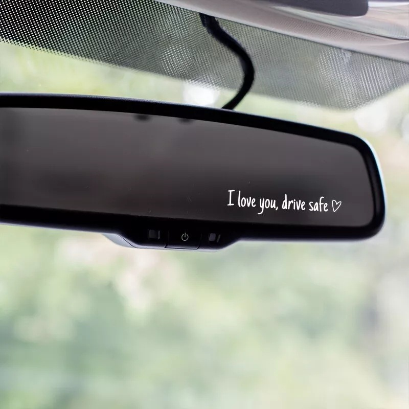 Pegatinas coche i love you drive safe vinilos para ventanillas_voghion.com