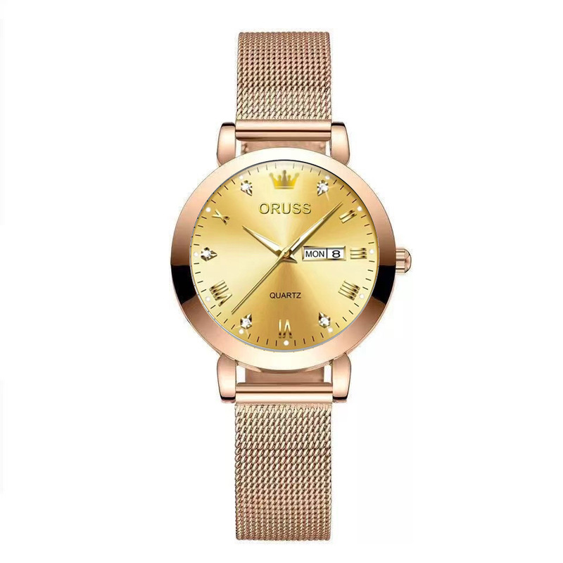 New women's mesh strap small dial casual fashion quartz watch for middle and high school students, simple design, available for dropshipping