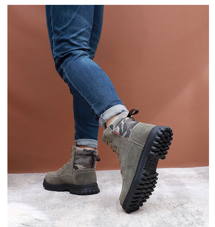 Men's snow boots fur one men's shoes warm anti cold anti-skid padded thickened wool cotton shoes men_voghion.com