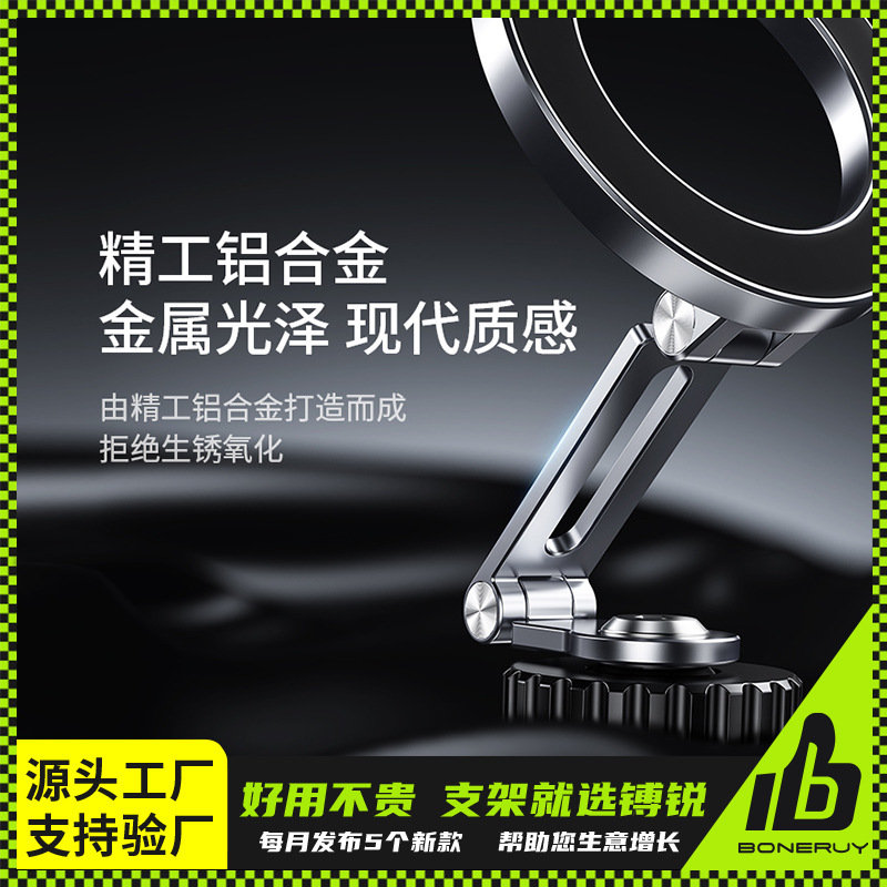 Boneruy コールドシューズ 同画面携帯電話ホルダー Magsafe 磁気折りたたみ一眼レフカメラ三脚外部|undefined