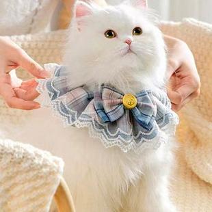 Pet Saliva Towel, Cat Bow Tie, Lace Collar, Cute Princess-Style Decorative Scarf for Dogs, Pet Supplies