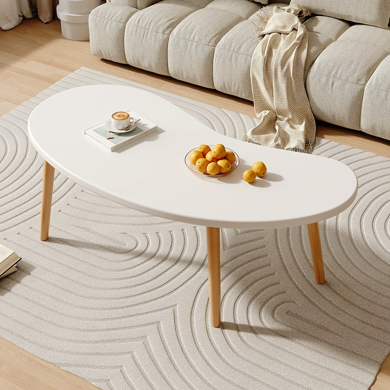 Журнальный столик в скандинавском стиле, прямые продажи от производителя, современный, простой, кремовый цвет, новый, для спальни, небольшой столик для арендного дома.