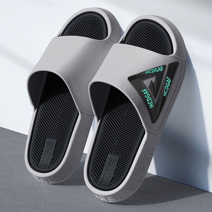 Summer Trendy Men's Slippers Home Outer Wear Non-Slip New Thick Bottom Home Fashionable Sandals and Slippers