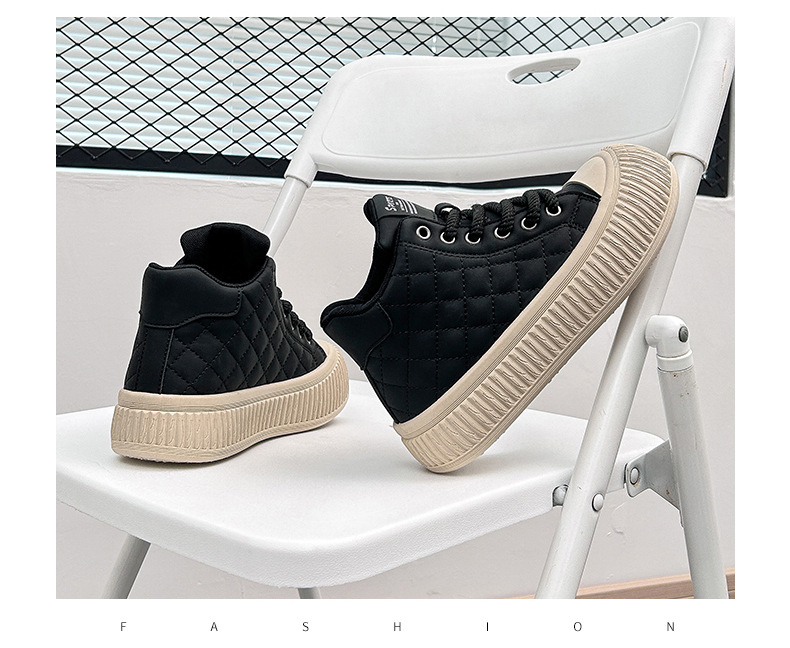 Ventilerande casual sneakers för herr med tjock sula höst_voghion.com