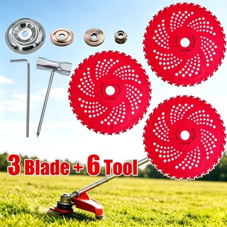 Cortacésped cuchilla de deshierbe 9 pulgadas x36 dientes hoja de sierra de carburo cortadora de acero de tungsteno accesorios de herramientas de jardín