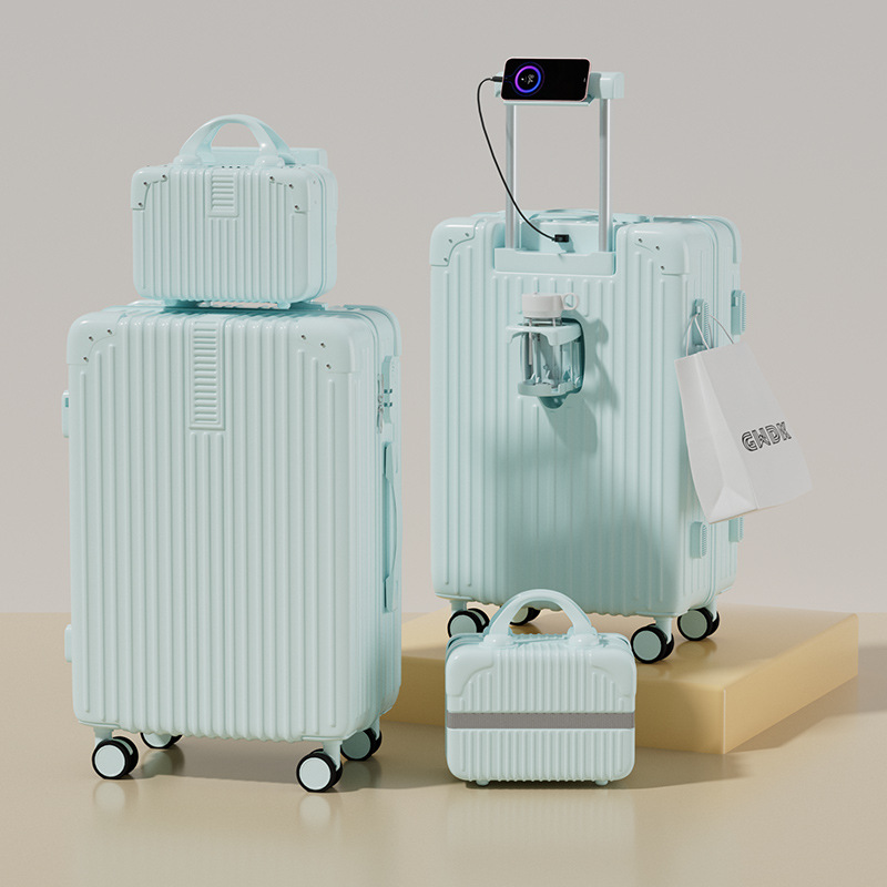 라이트블루 시어머니가방 [607-1] [컵홀더+후크+USB+휴대폰 거치대]