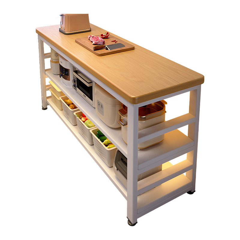 Estantes de cocina, gabinetes multifuncionales de piso a techo, gabinetes laterales, hornos microondas de varias capas para el hogar, estantes de almacenamiento, gabinetes de almacenamiento