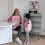 儿童女童拼色春秋卫衣