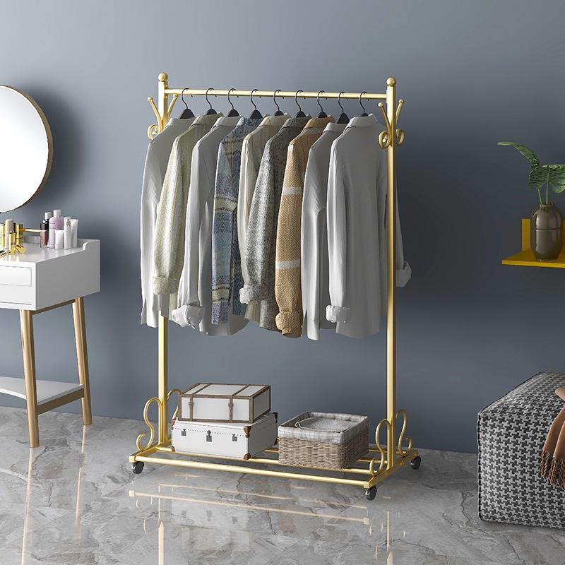 Clothes Hanger Floor Bedroom Simple Clothes Hanging Rack Simple Modern Nordic Coat Rack Household Single Rod Clothes Hanger