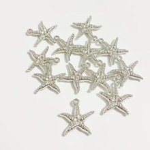 塑料ABS电镀CCB海星吊坠 厂家现货批发 DIY手工耳饰项链 饰品配件