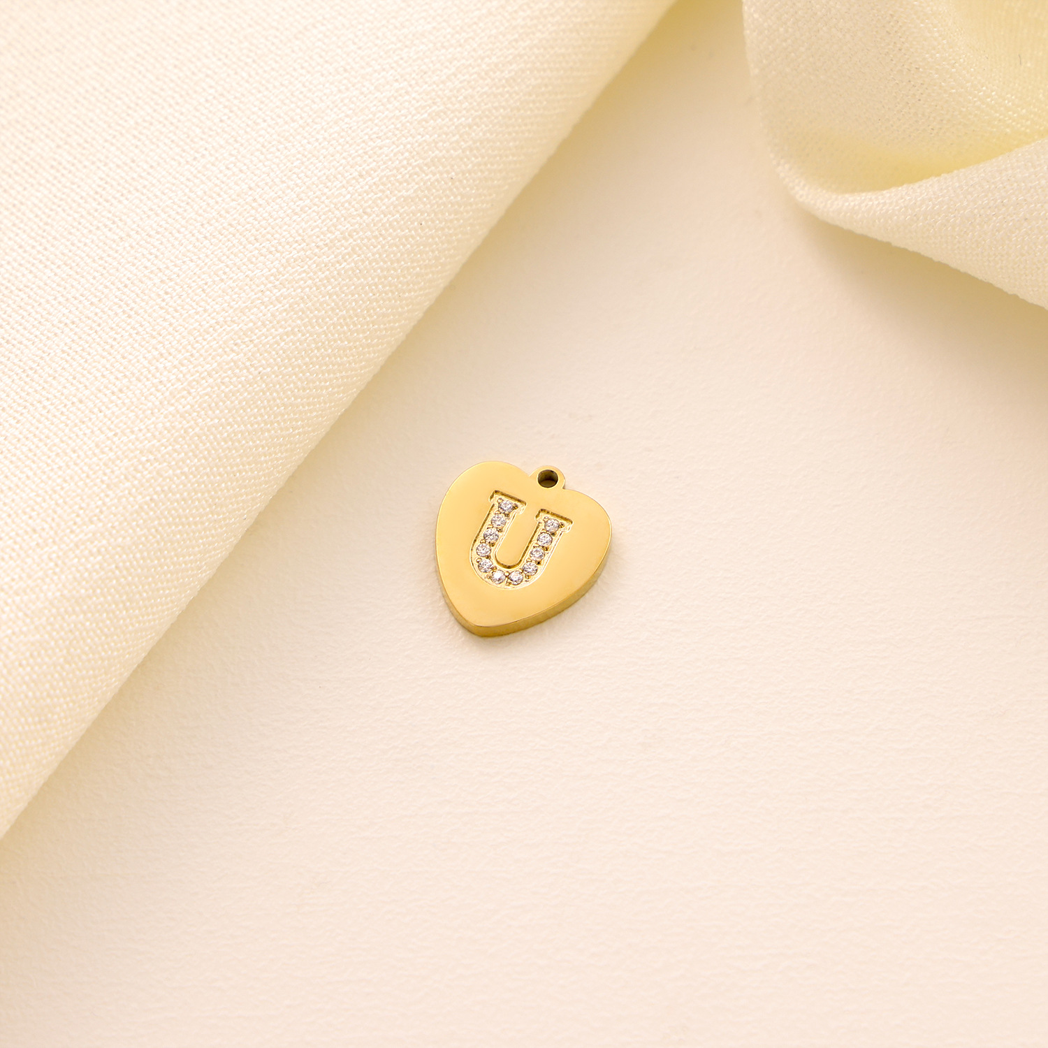 3g Weight Pendant, Chain Jewelry Making Type Zircon Inlay Material DIY Jewelry Accessories Classification 1 Piece Quantity 304 Stainless Steel Material Letter, Heart Shape Pattern Inlay Design Simple Style, Classic Style Style 1 Piece 304 Stainless Steel Zircon Letter Heart Shape Pendant Chain 7