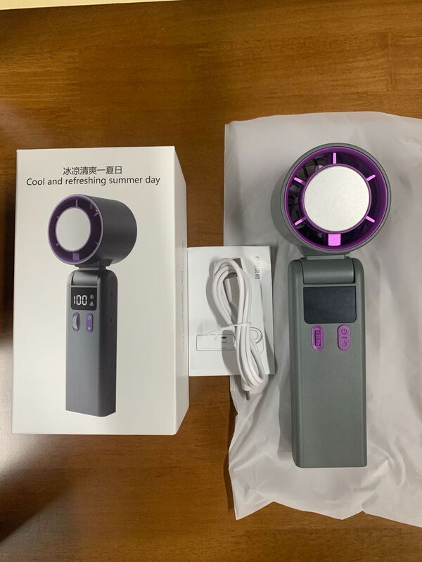 新しい F99 N607 強力な冷凍ハンドヘルド半導体折りたたみポータブル USB 充電強風小型ファン|undefined