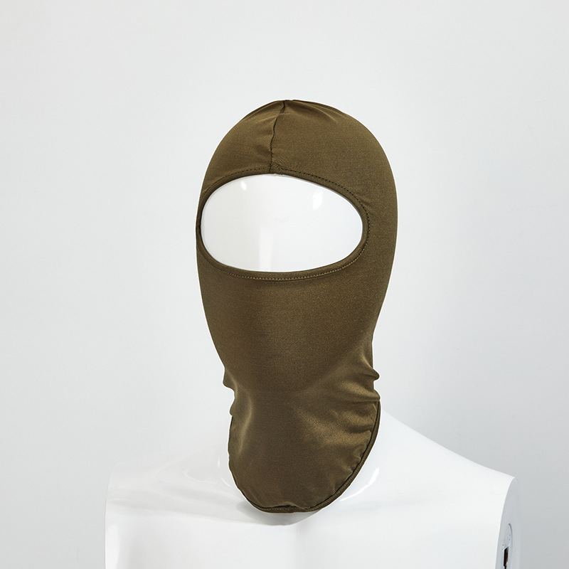 Máscara de equitación al aire libre de verano forro de casco de motocicleta protección solar máscara de seda de hielo gorra absorbente de sudor de secado rápido lycra sombrerería