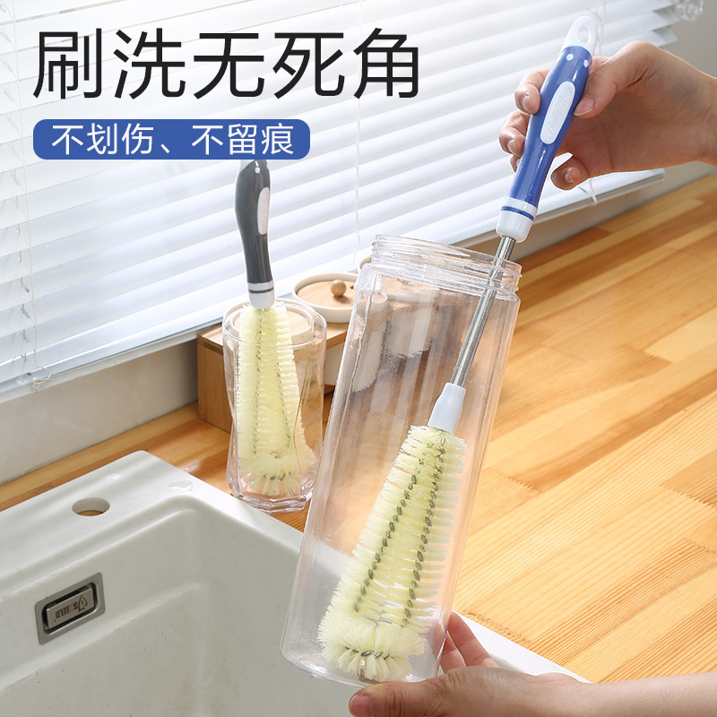 Cup Brush, Cleaning Brush with Handle, Sponge, Long Handle Brush, Cup Washing Cup, Tea Cup, Tea Stain, Bottle, Small Brush