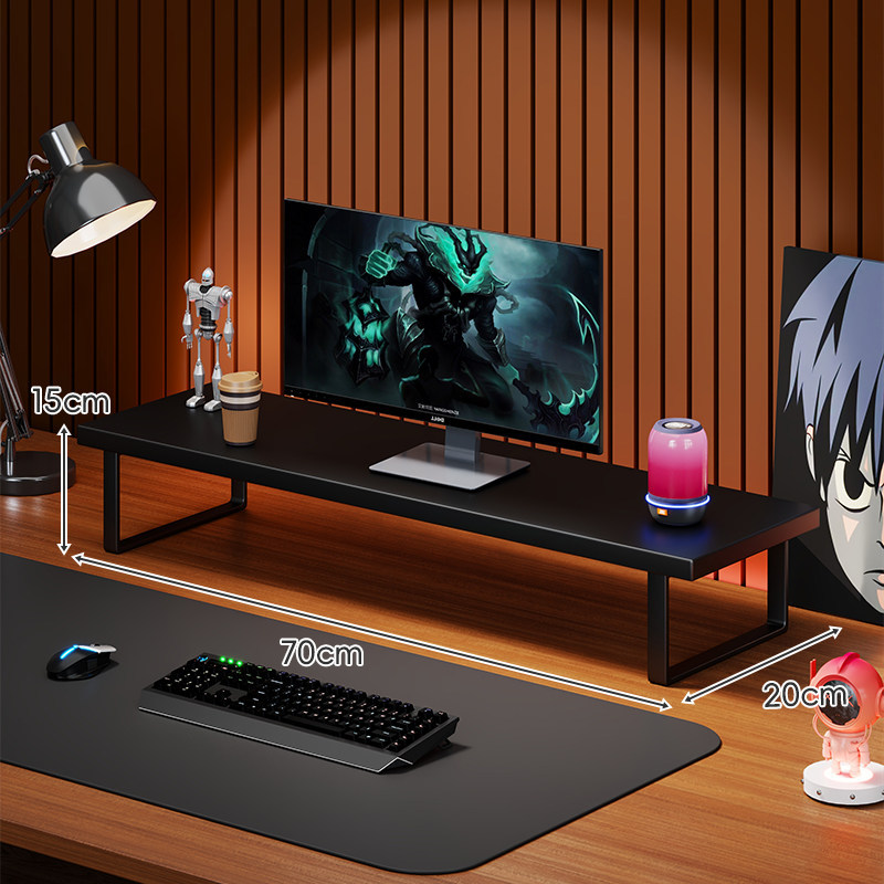 Soporte Elevador para Monitor de Computadora de Madera Organizador para Escritorio