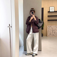 bar英伦日系复古男女同款无蜡板风衣外套休闲夹克工装上衣新品