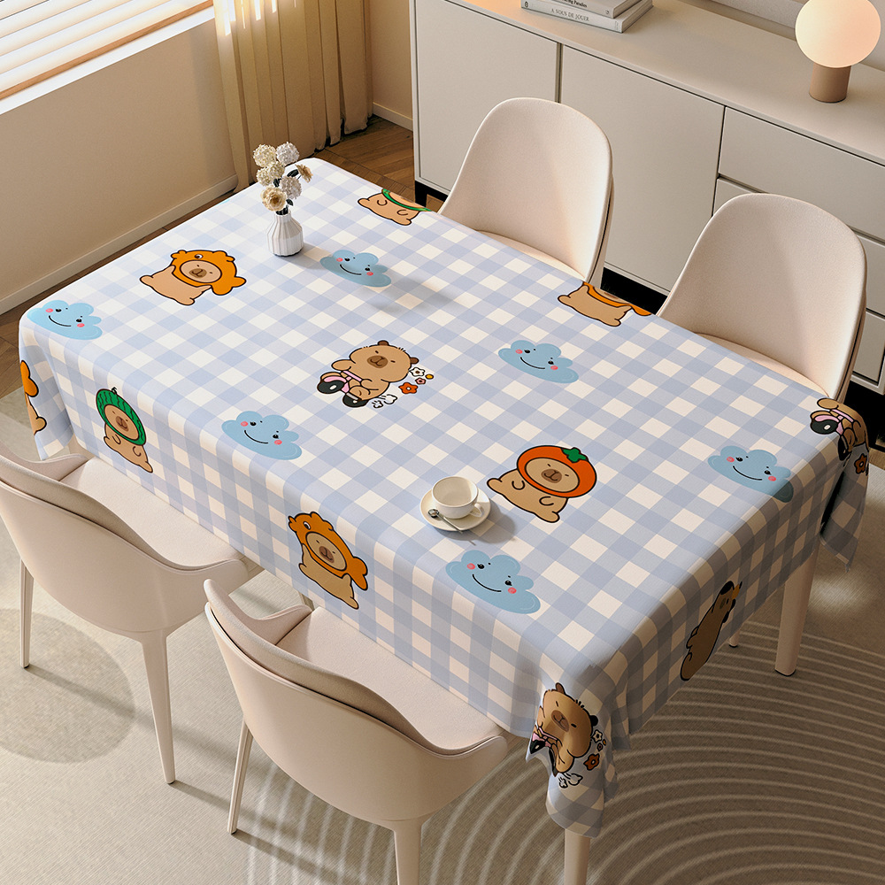 Toal de mesa sin lavado a prueba de agua a prueba de aceite a prueba de quemaduras rectangular 2025 nuevo toal de mesa de comedor de PVC de alta calidad toal de mesa de té