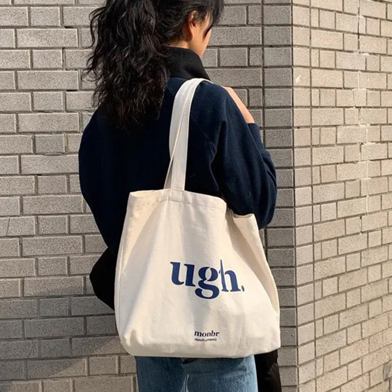 파란색 글자 ugh [지퍼 스타일] 38* 33cm