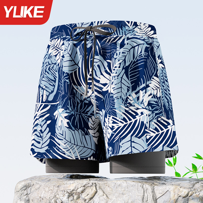 더블 레이어 라이트 블루 인쇄