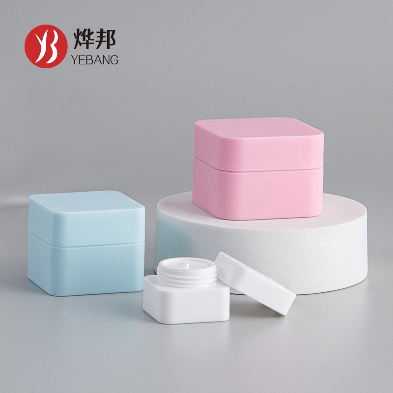 5G 10 20ml50g30 cuadrado doble PP caja de crema esmerilada crema facial loción cosmética botella máscara caja