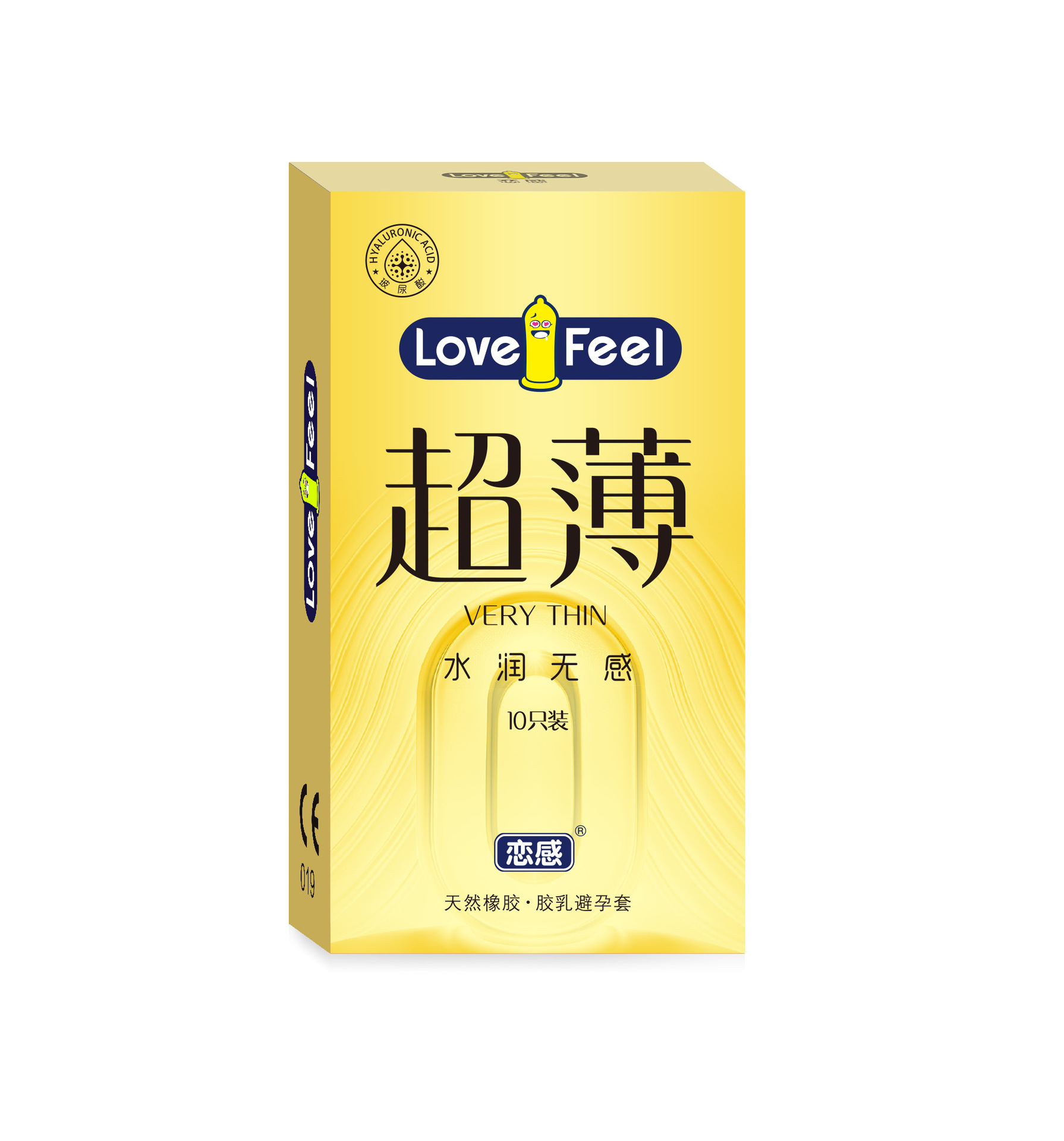 The first generation of LOVEFEEL series: moist and non-sensitive ultra-thin [10 Pack]]