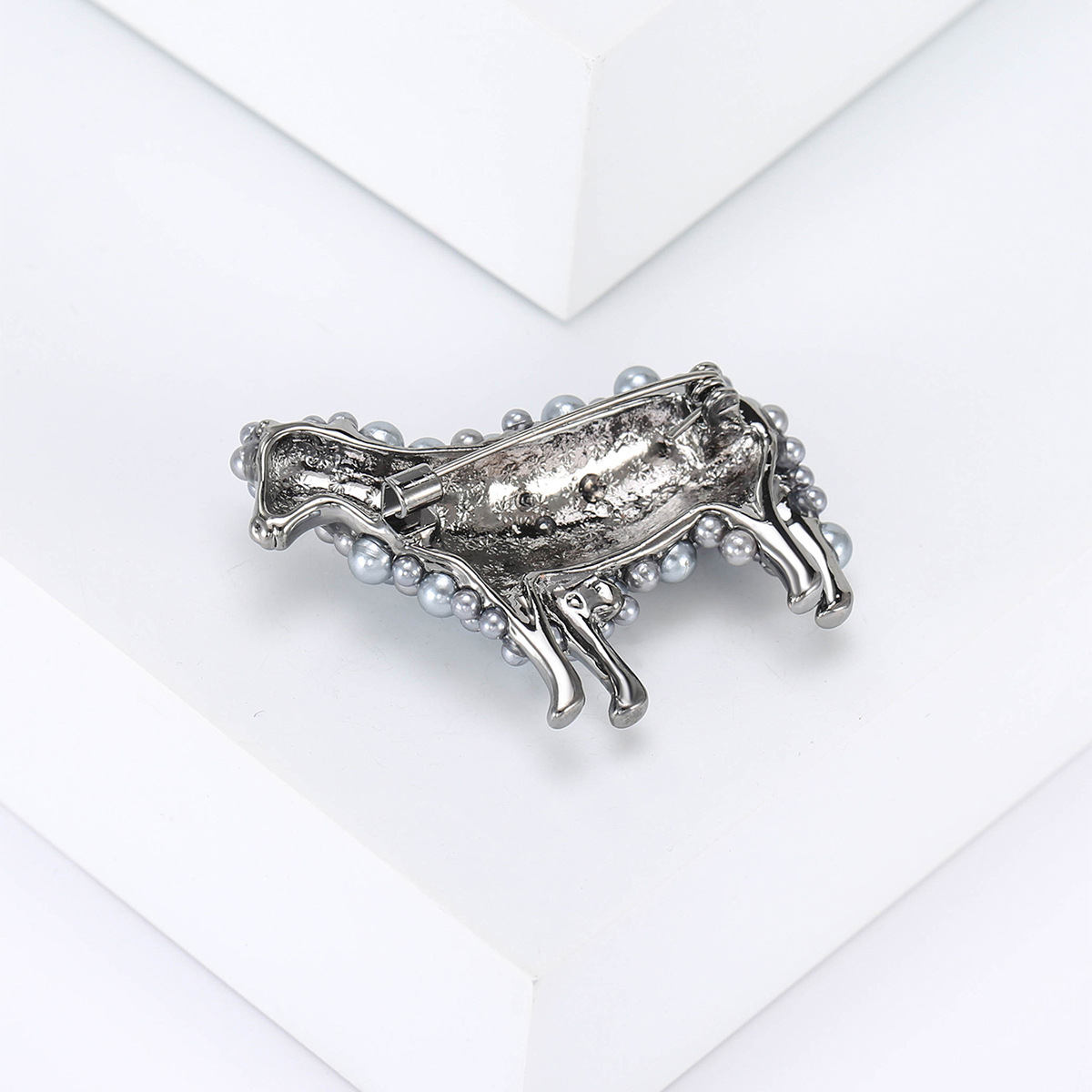 Daily Occasion Cute Pin Sheep Alloy Inlay Pearl Zircon Women's Brooches
