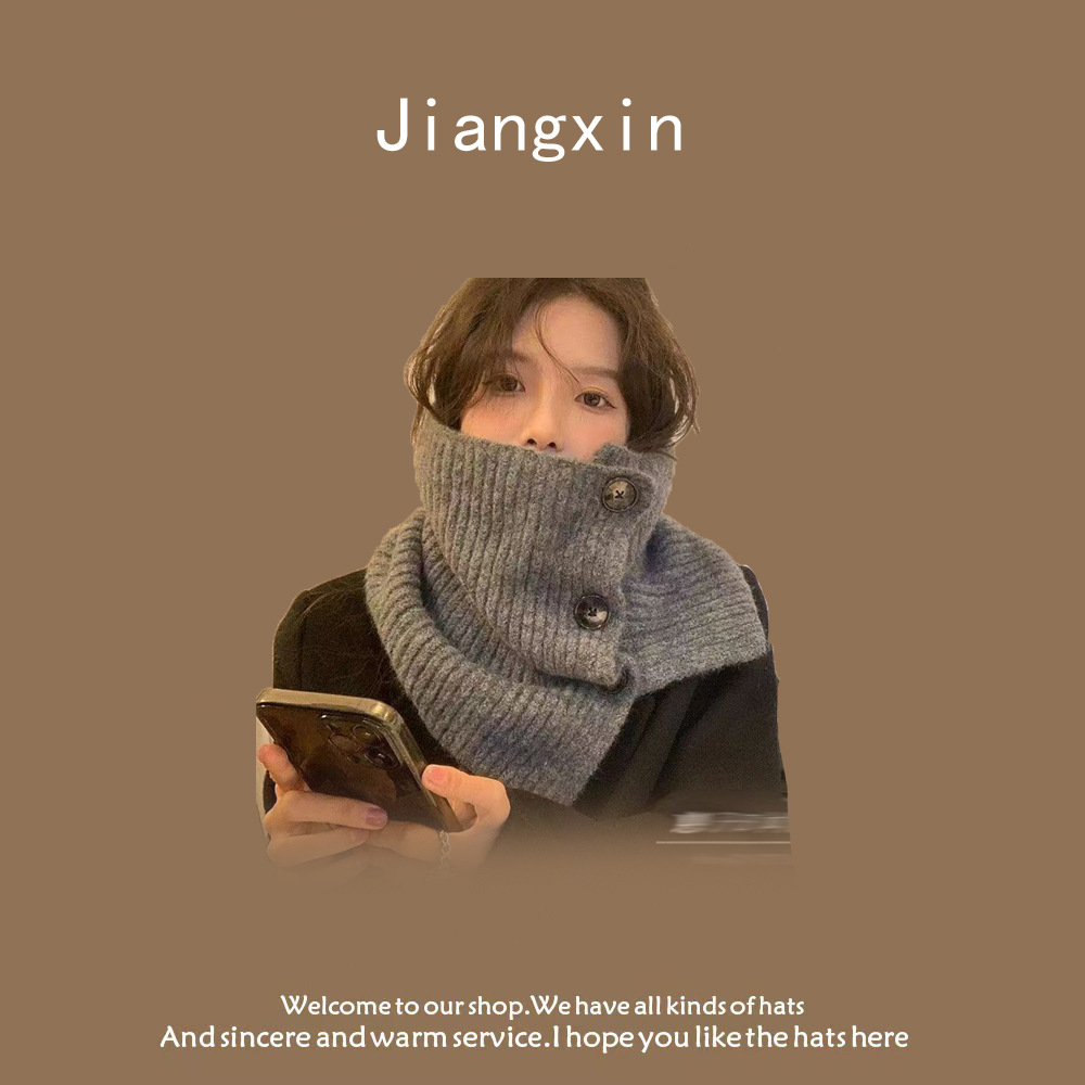 [버튼] 스카프-그레이