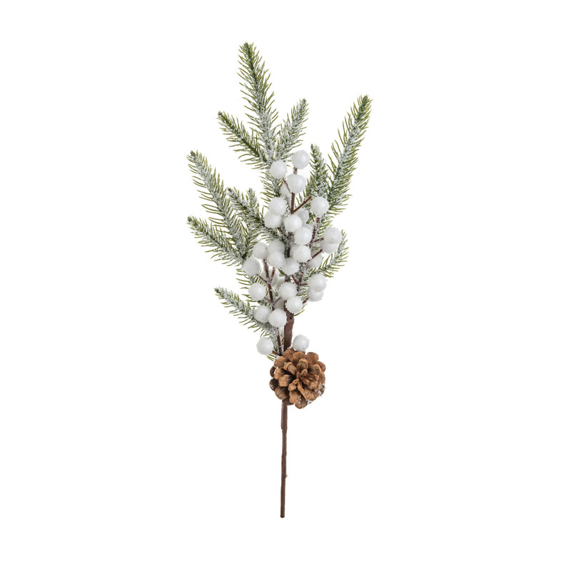 国境を越えた売れ筋のクリスマス松葉と松ぼっくりの挿し木 DIY 装飾ベリー花の枝装飾クリスマス模擬植物|undefined