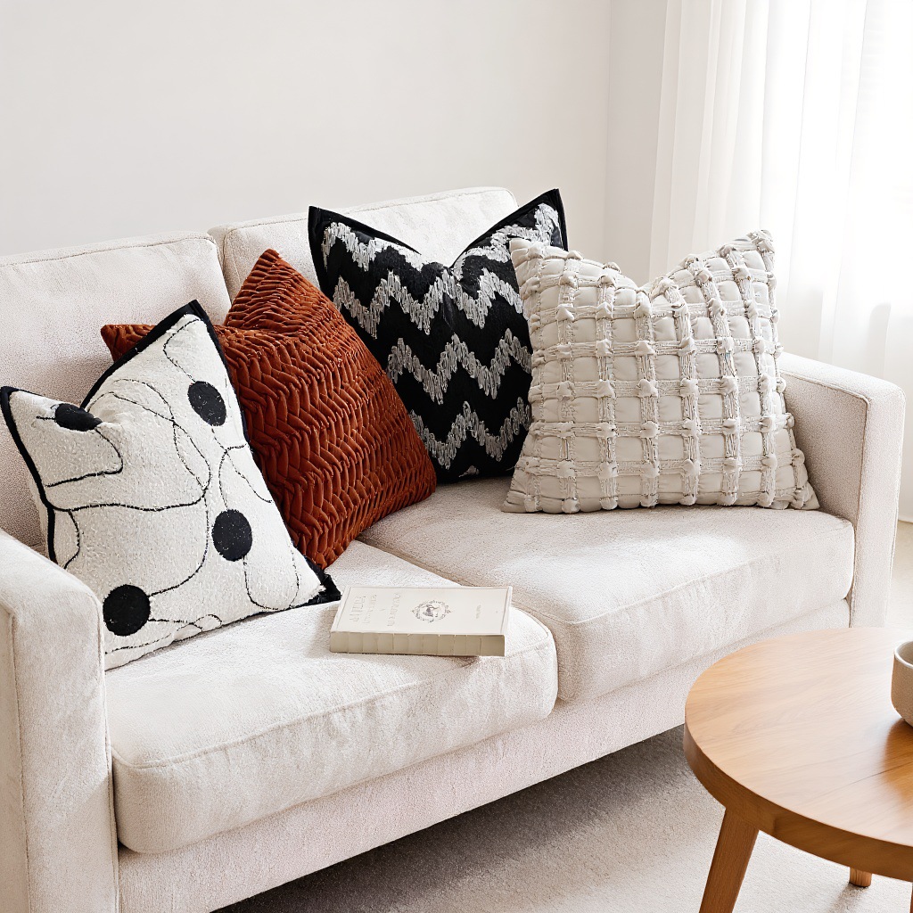 Light Luxury Modern Style Pillow, Classy Sofa, Living Room Cushion, Bedroom Bedside Pillow, Waist Pillow, Soft Decoration Model Room Pillowcase