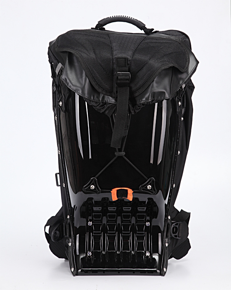 Casco de motocicleta, equipo de motocicleta para hombres, mochila de doble hombro impermeable, jinete de motocicleta, mochila de cáscara dura, Kai Wei Kang