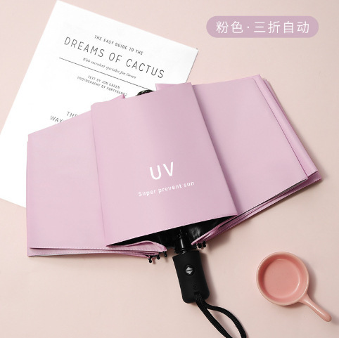 半自动折叠雨伞防晒防紫外线加固太阳伞学生男耐用加厚|undefined