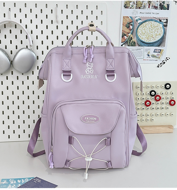 Kids Backpacks High Value Schoolbag Cream Cute Versatile Backpack Junior High School Student Schoolbag Female Dopamine Backpack_voghion.com