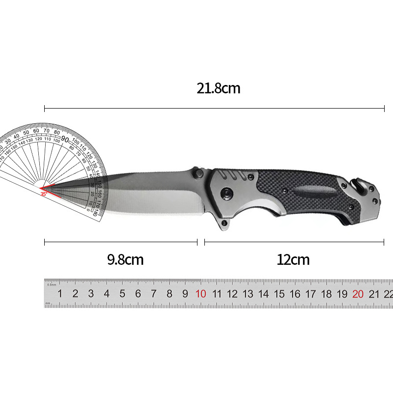 Cuchillo plegable cuchillo de frutas portátil supervivencia al aire libre afilado de alta dureza cuchillo de camping Pilece