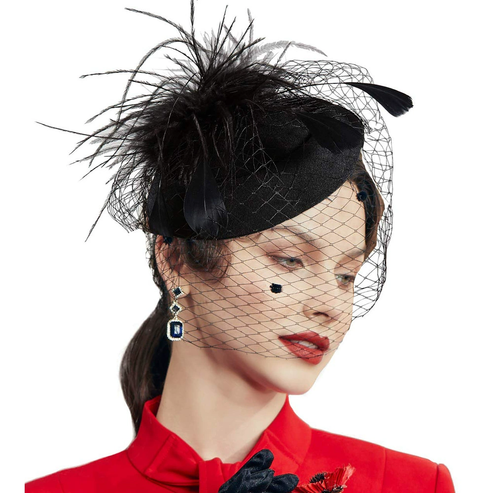 [Cross-border trading), veil, hat for bride, headband, hair accessory, European style]