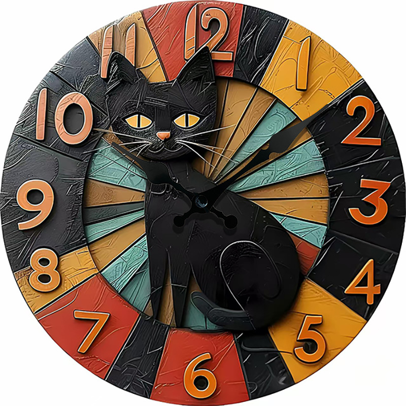 Reloj de efecto pseudo-estéreo nuevo de venta caliente transfronteriza, reloj de estilo de caricatura real, reloj de animales