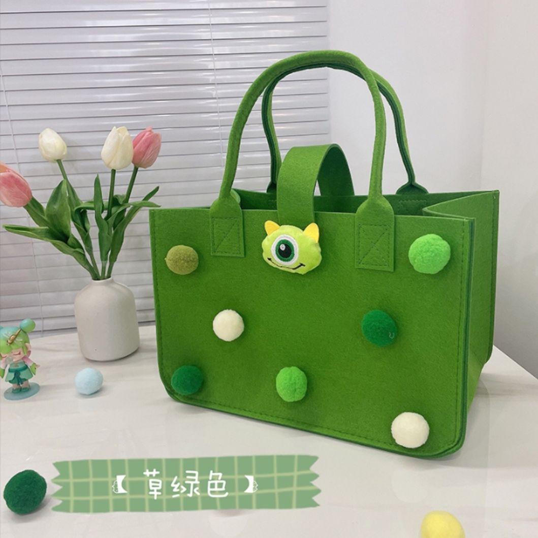 Bolso de regalo de cumpleaños de vino de luna llena bolsa de regalo de dibujos animados de fieltro bolso de regalo de dibujos animados