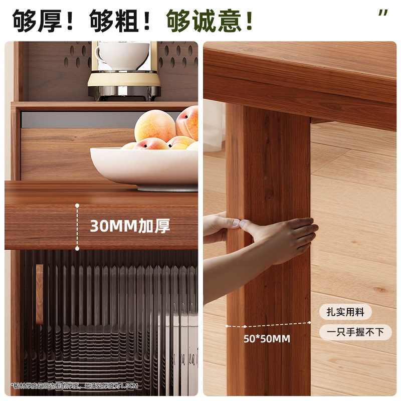 Mesa de comedor de madera maciza pequeña mesa de comedor sala de estar doméstica 2026 nuevo estilo medieval cuadrado tabla de color nuez