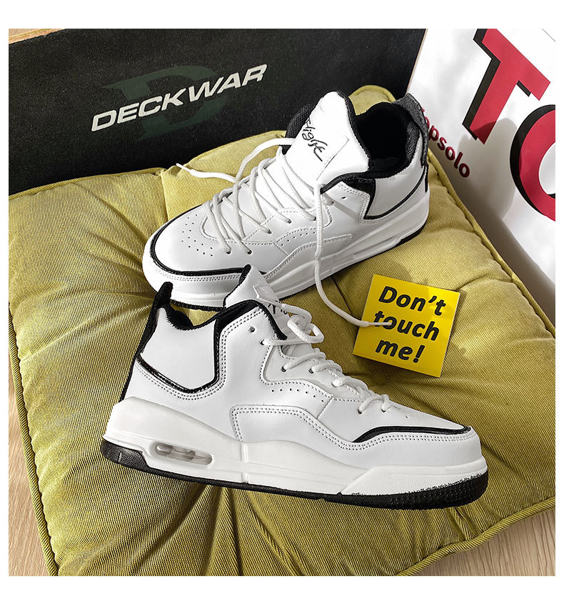 Pánske basketbalové topánky A J, trendy, pravé air r, čínske športové topánky, párové biele, studené, lepkavé kožené topánky, jeden kus, drop shipping_voghion.com