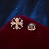 Classic small brooch, jacket, pin, airplane, badge, European style, maple leaf