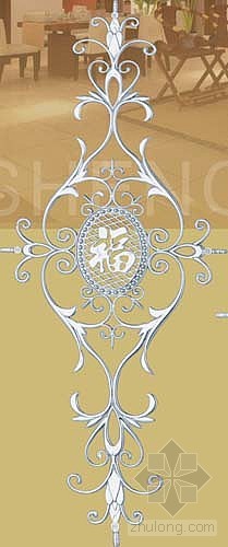 钛门铝合金门平开门吊趟门移门配件福字装饰花玻璃夹管子格条接花