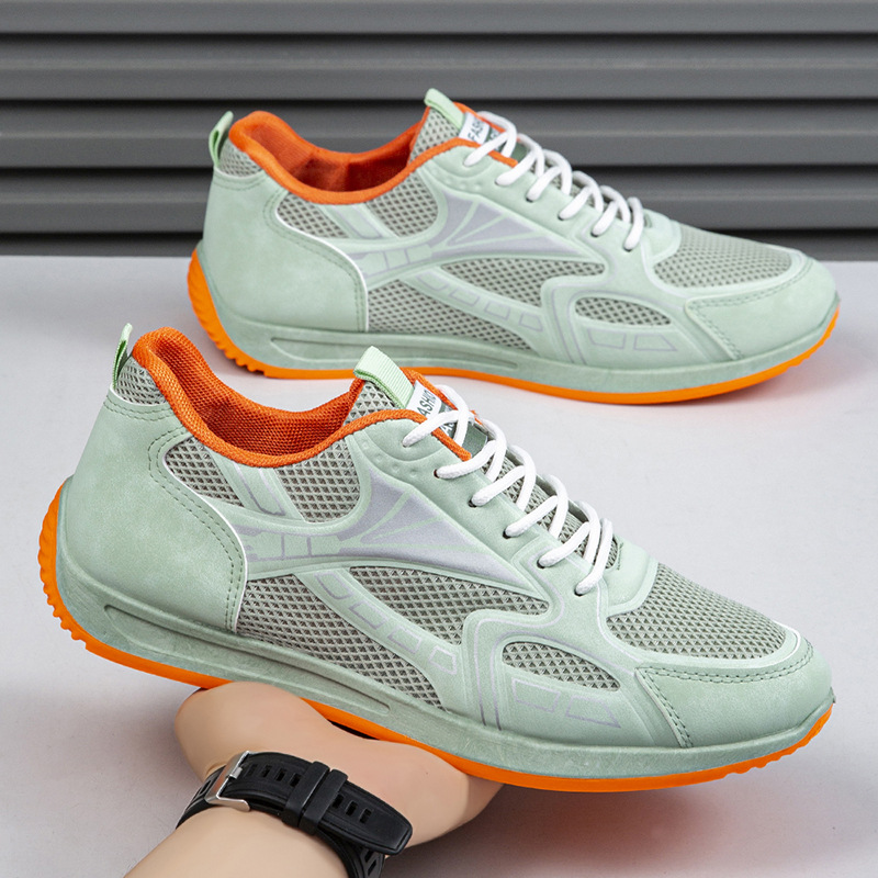 Forrest Gump Men's Shoes 2025 New Summer Men's Mesh Breathable Sports Shoes Casual Running Dad Trendy Shoes Cross-Border