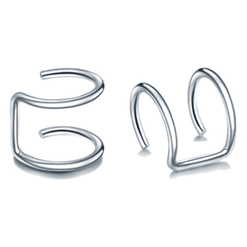 Cross-border stainless steel U-shaped ear clip nose clip titanium steel C- type non-ear hole lip ring ear bone nail non-perforated lip nail