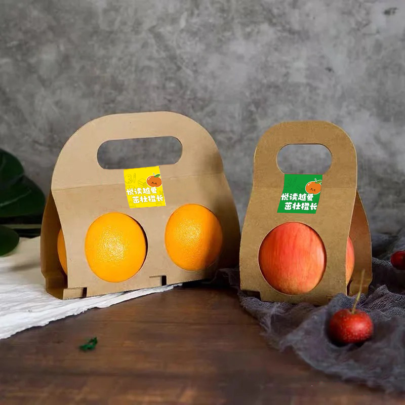 Naranja, manzana, caja de frutas, regalo de jardín de infantes, fruta, regalo de mano, reunión anual de productos agrícolas, regalo de cartón