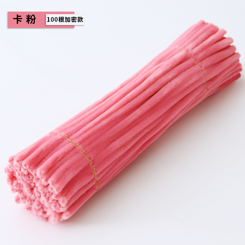 Macarón torsión varilla de cifrado ramo de terciopelo hecho a mano DIY material paquete de juguetes inteligentes fuegos artificiales raíz de pelo colorido